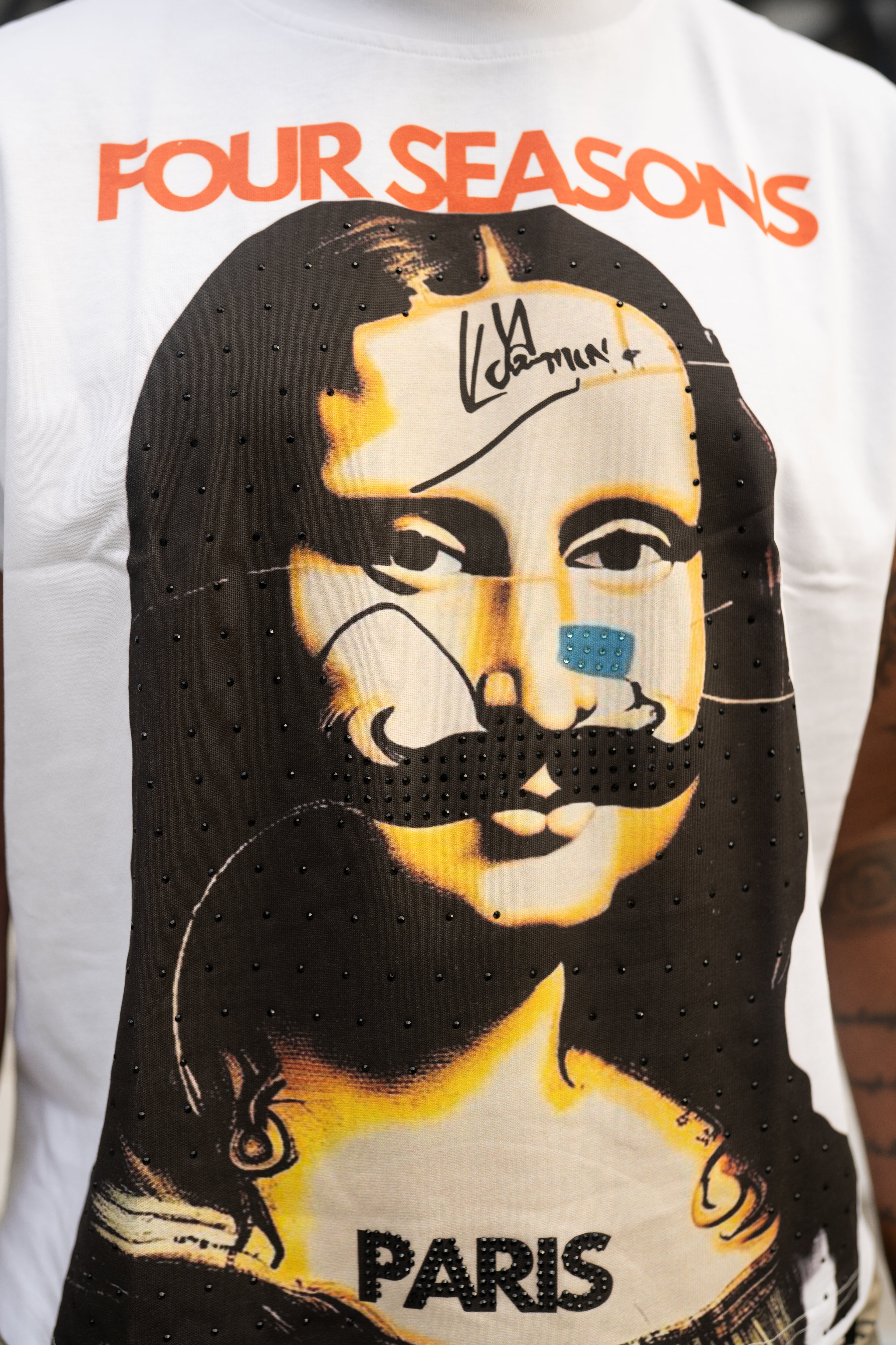 mona lisa cropped muscle shirt