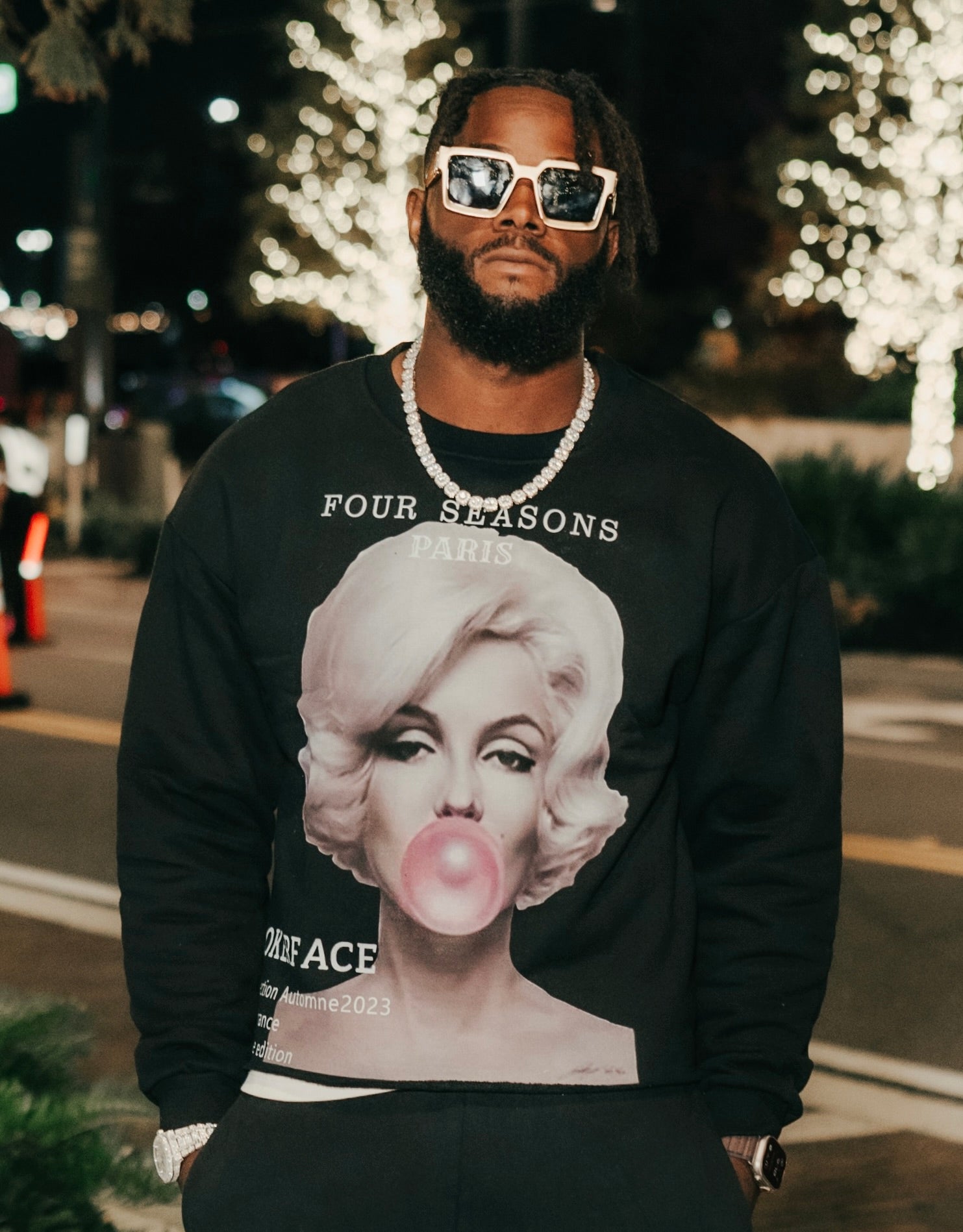 Marilyn cropped crewneck