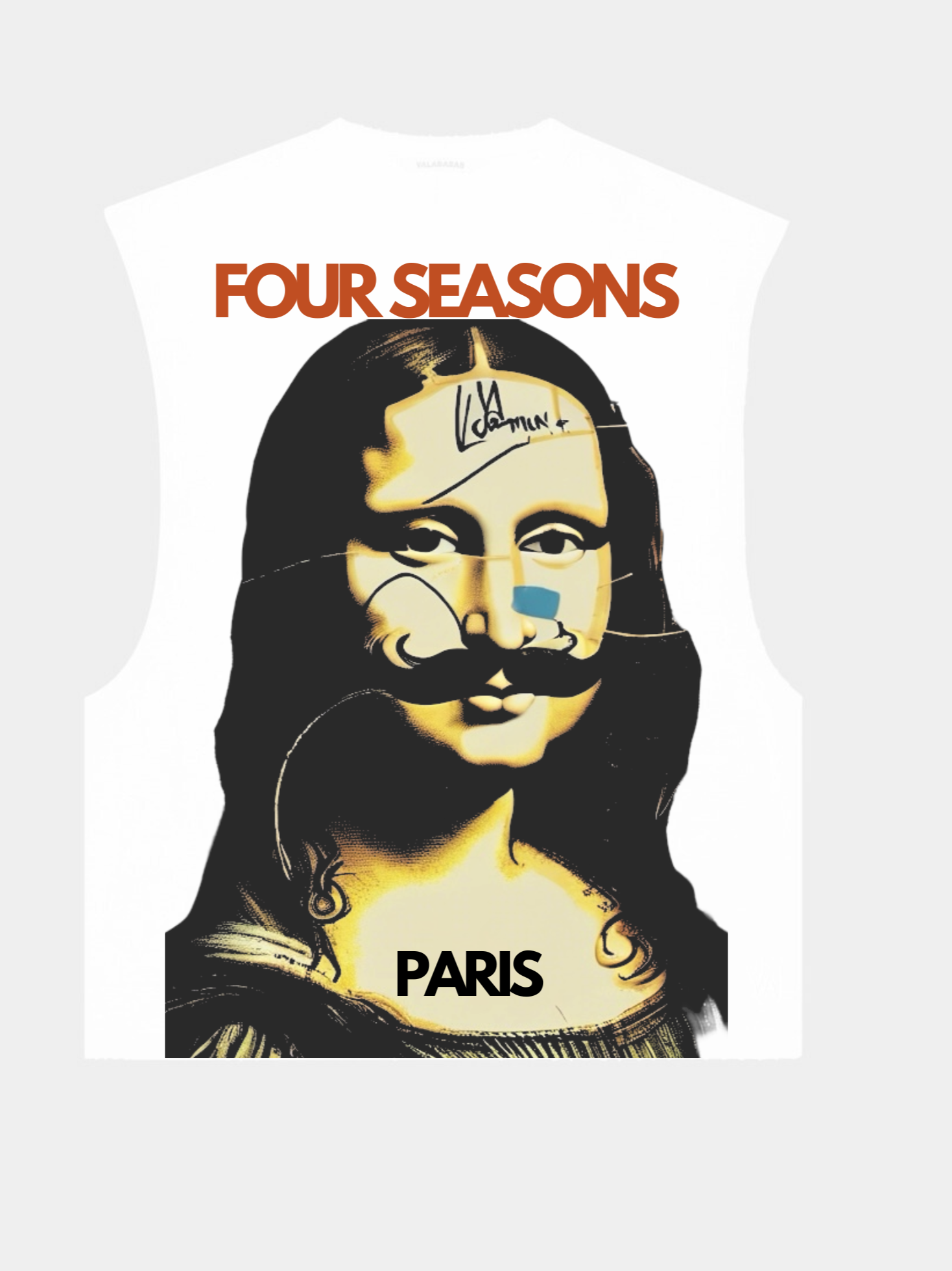 mona lisa cropped muscle shirt
